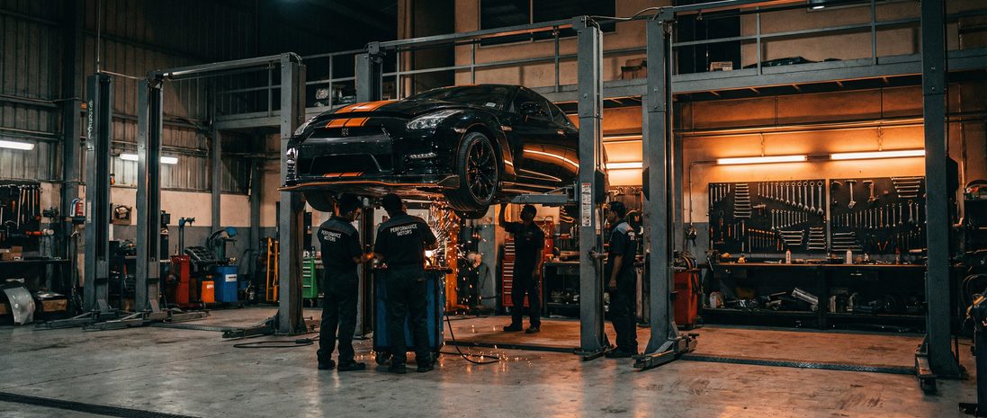 国产主播修车改装