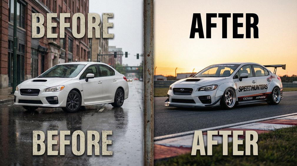 国产主播改装前后对比